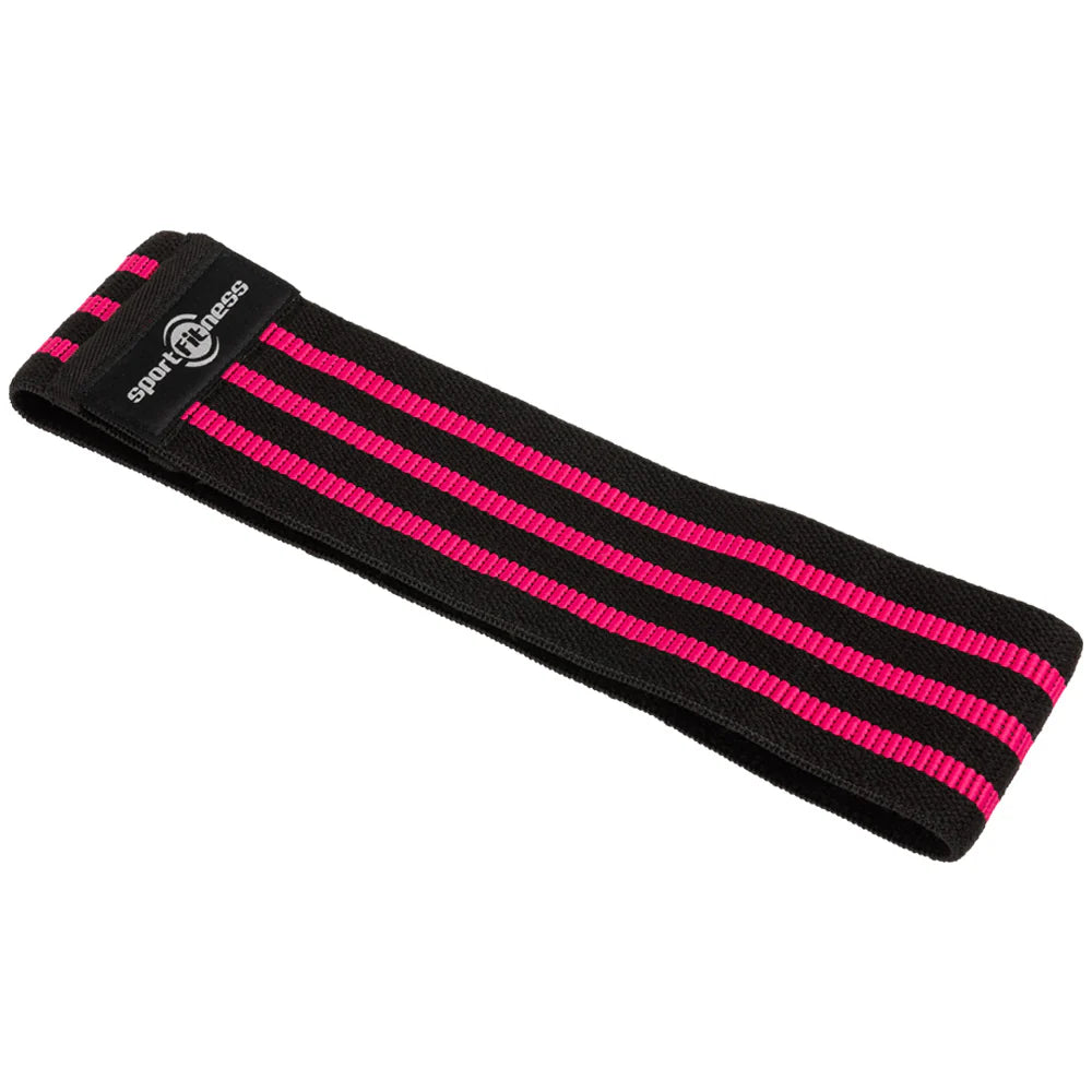 Bandas Planas Set X 3 Sportfitness Elásticas Cerradas Tela Color Rosado-Verde-Azul