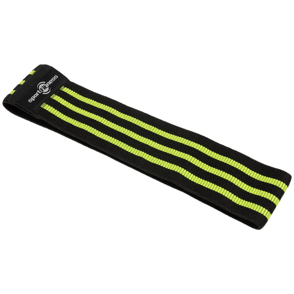 Bandas Planas Set X 3 Sportfitness Elásticas Cerradas Tela Color Rosado-Verde-Azul