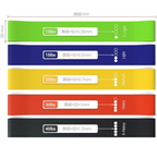 Bandas Planas Set X 5 Sportfitness Elásticas Cerradas Gym