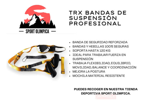 Trx Bandas De Suspensión Profesional Con Anclajes.
