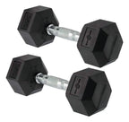 Pesas Mancuernas Hexagonales Sportfitness 2x5 Kl Encauchadas