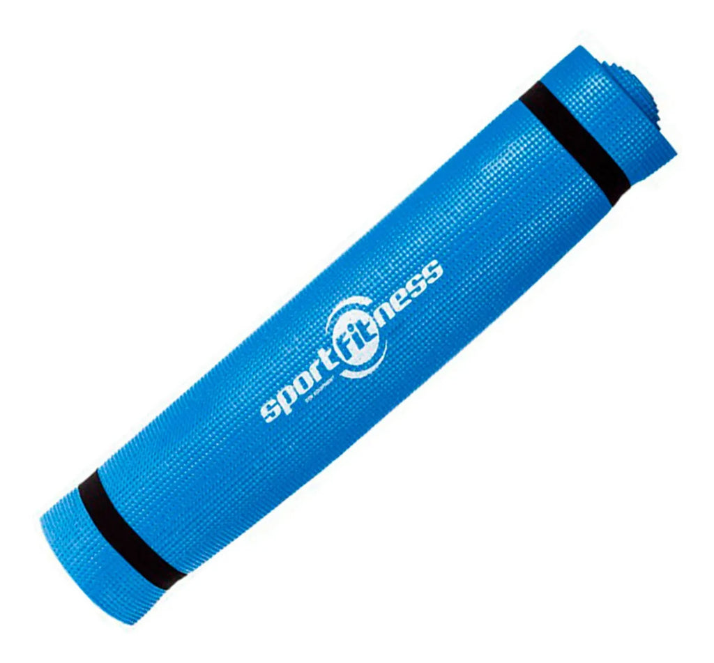 Colchoneta Yoga Pilates Sportfitness 6 mm Antideslizante PVC 173 x 61 cm