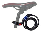 Candado Para Bicicleta De Clave Gw Guaya 150 Cm Color Negro