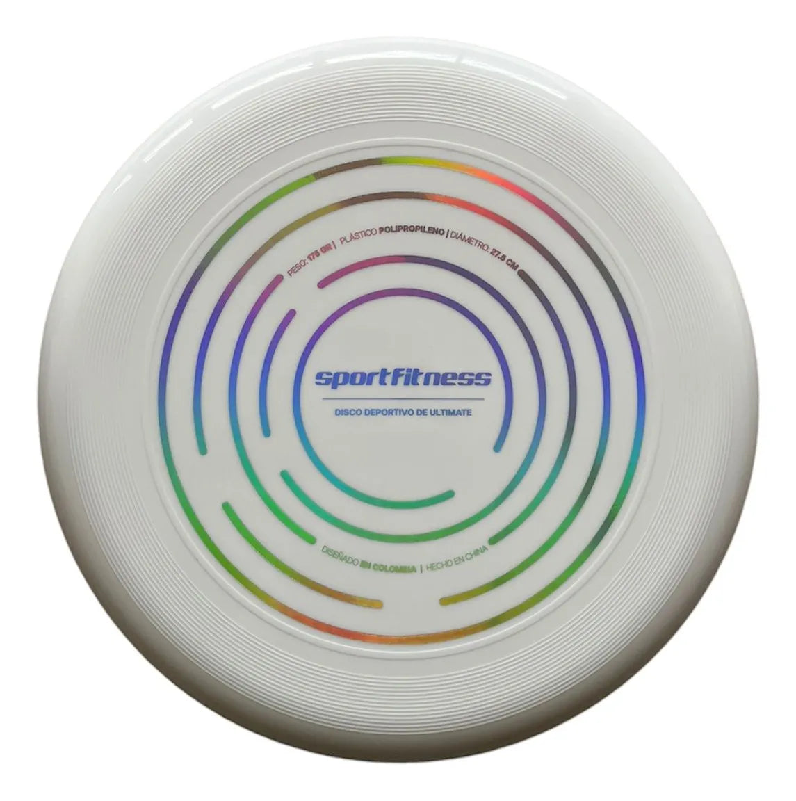 Frisbee Ultimate Profesional Sportfitness 175g – Disco Volador Deportivo Blanco