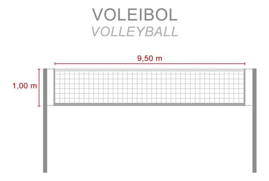 Malla Miyagi #3 Profesional Polipropileno Voleibol Calibre