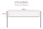 Malla Miyagi #3 Profesional Polipropileno Voleibol Calibre