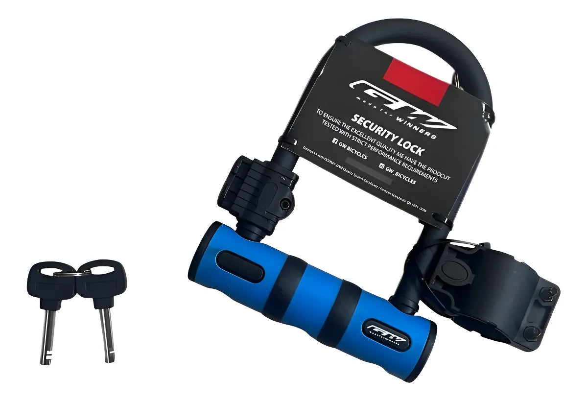 Candado Gw De Seguridad U Lock Para Bicicleta Y Moto Acero