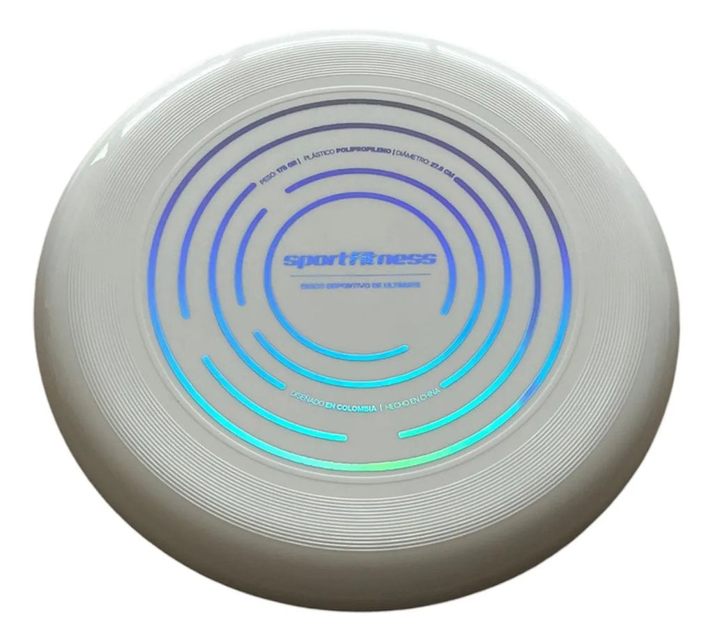 Frisbee Ultimate Profesional Sportfitness 175g – Disco Volador Deportivo Blanco