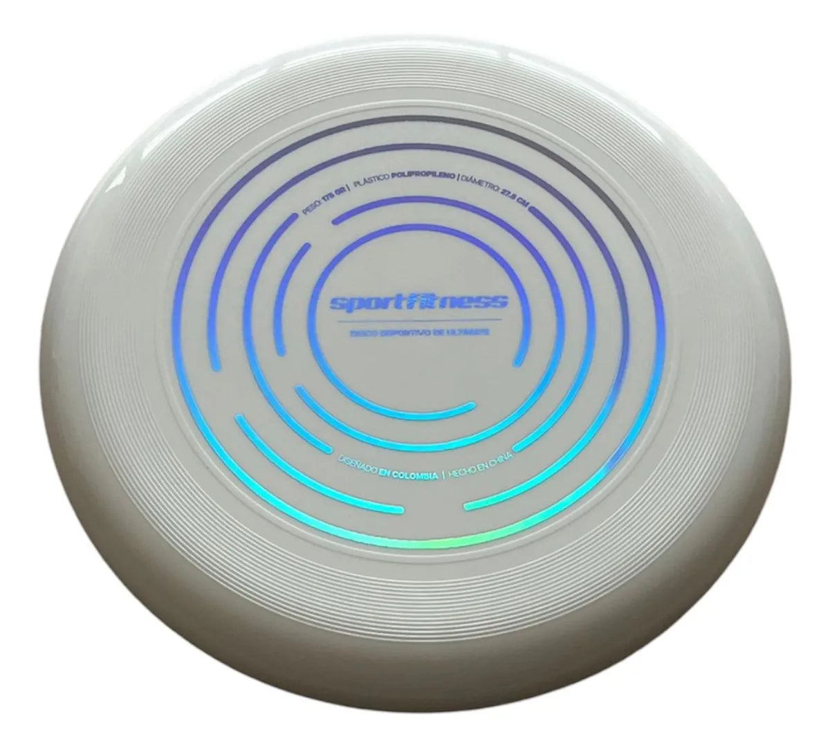 Frisbee Ultimate Profesional Sportfitness 175g – Disco Volador Deportivo Blanco