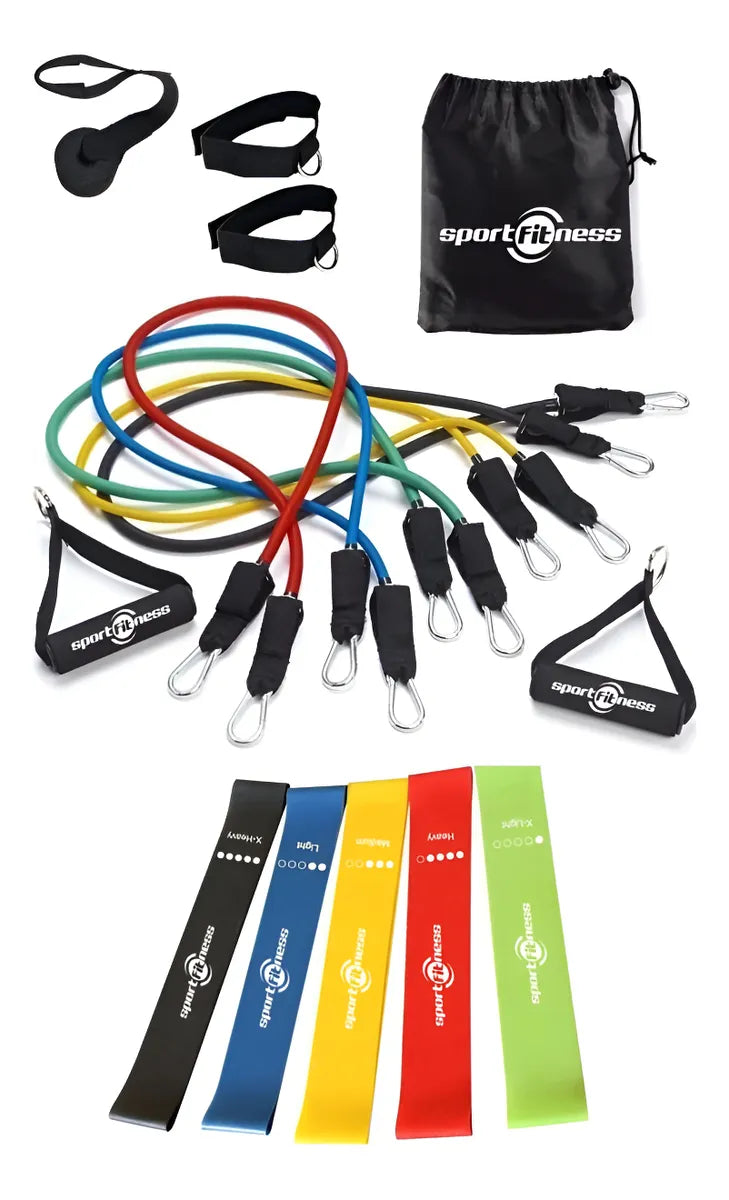 Kit De Bandas De Resistencia Bandas Tubulares Set Ejercicio