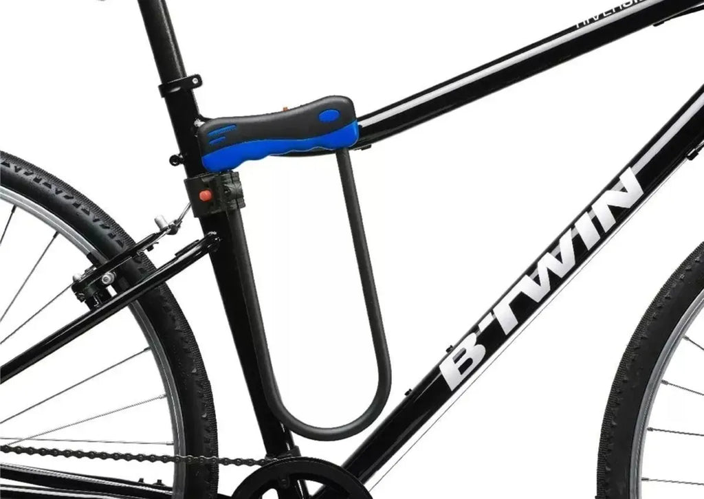Candado En U Gw Bicicleta Moto Seguridad Con Llave Azul Resistente Robusto Seguro En Acero