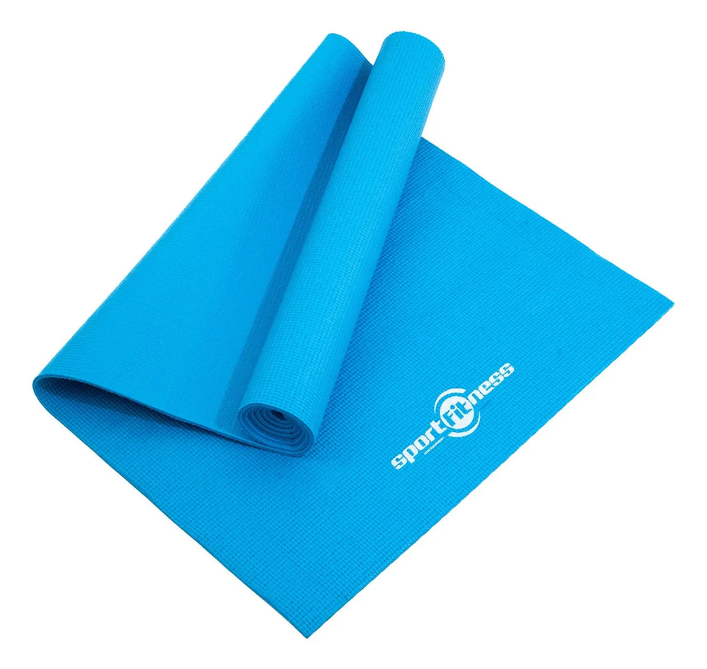 Colchoneta Yoga Pilates Sportfitness 6 mm Antideslizante PVC 173 x 61 cm