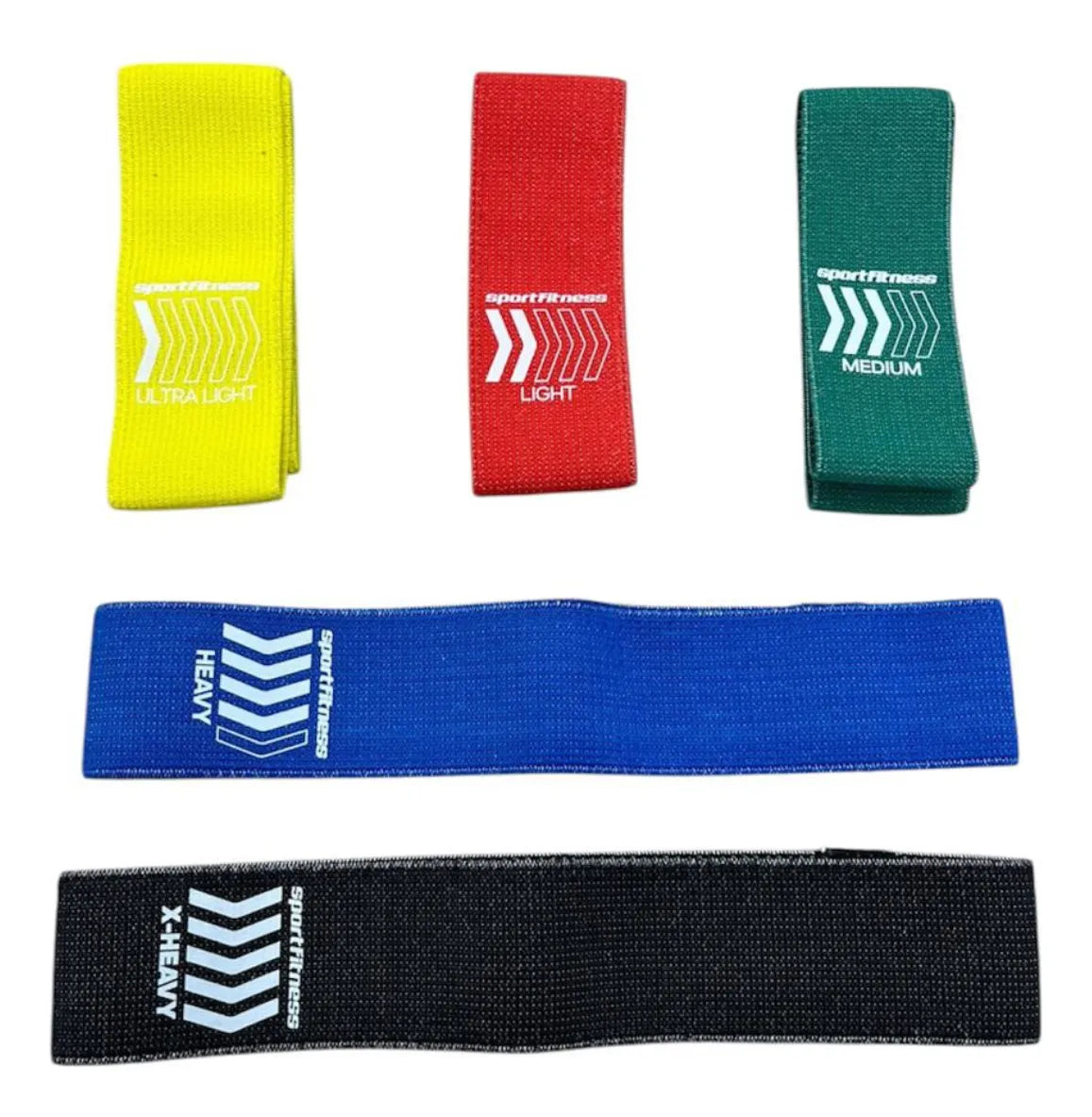 Set De Bandas Elasticas En Tela X5 Unds Sportfitness Gym Fit