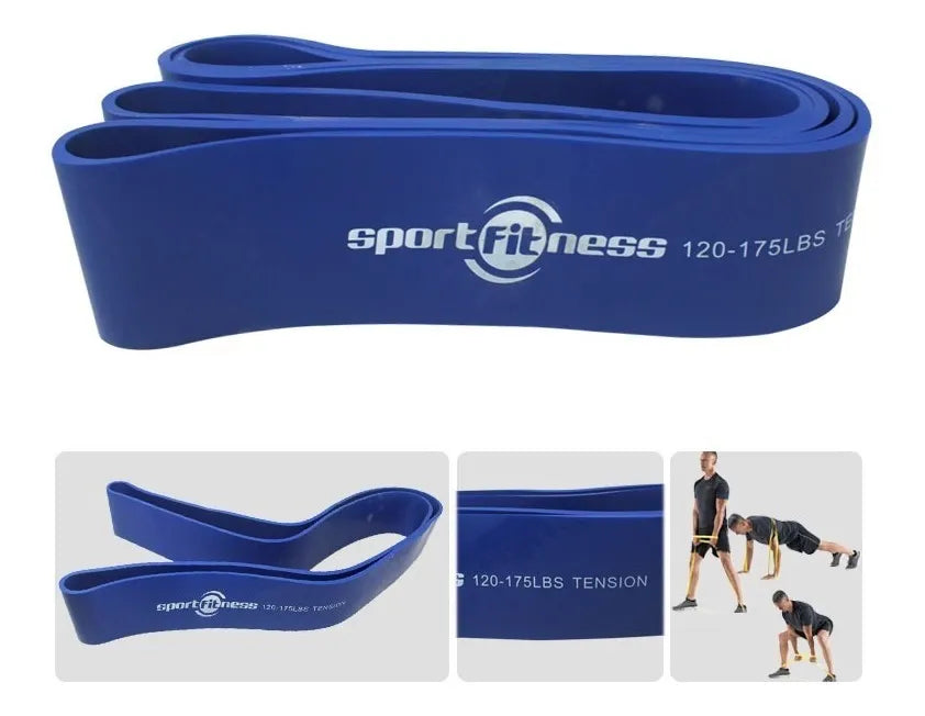 Banda Poder Azul Elastica Sportfitness 2000*65*4.5MM