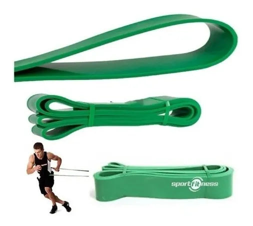 Banda Poder Verde Elastica Sportfitness 100/120lb Tensión