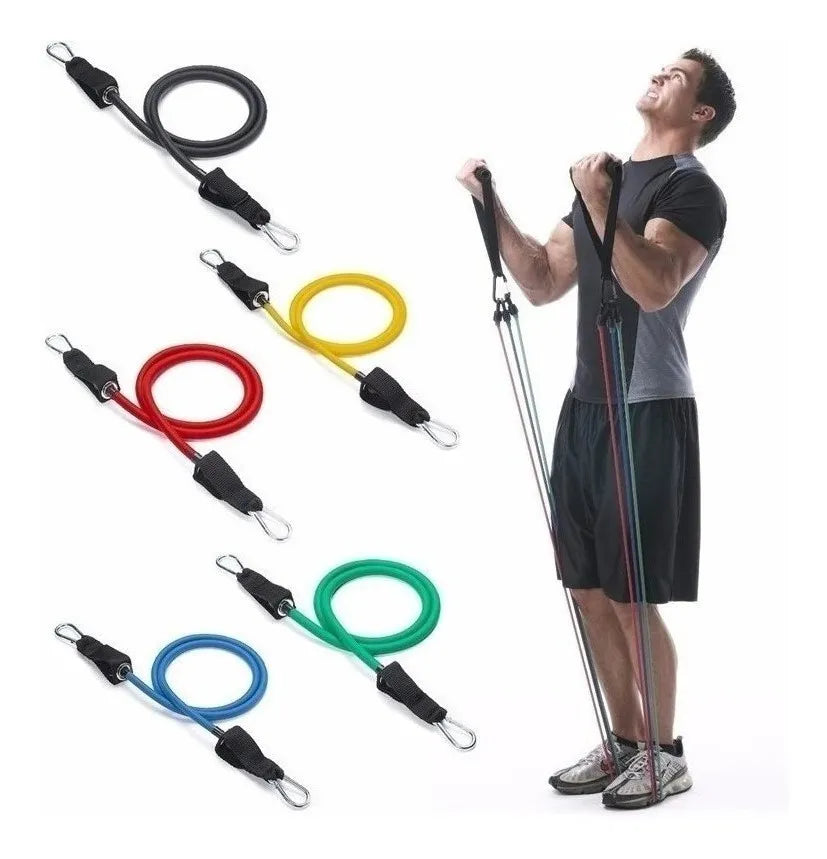 Bandas Elasticas Kit Teratubos Sportfitness Set X5 Ejercicio