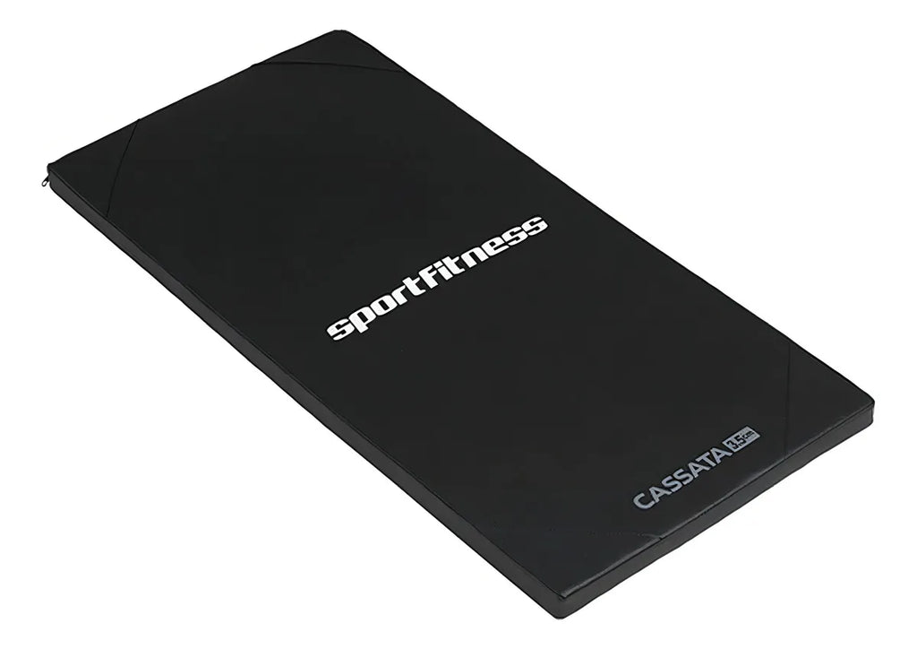 Colchoneta Sportfitness Yoga Abdominales Profesional Cassata Color Negro