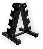 Pesas Mancuernas Hexagonal Set 3 Par 39 Kg + Rack Piramidal