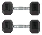 Pesas Mancuernas Hexagonales Sportfitness 2x5 Kl Encauchadas