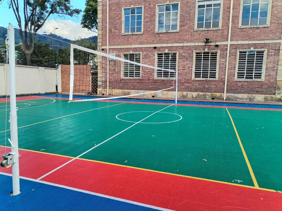 Postes Para Voleibol Parales Extraíbles Metalico 08 Piezas