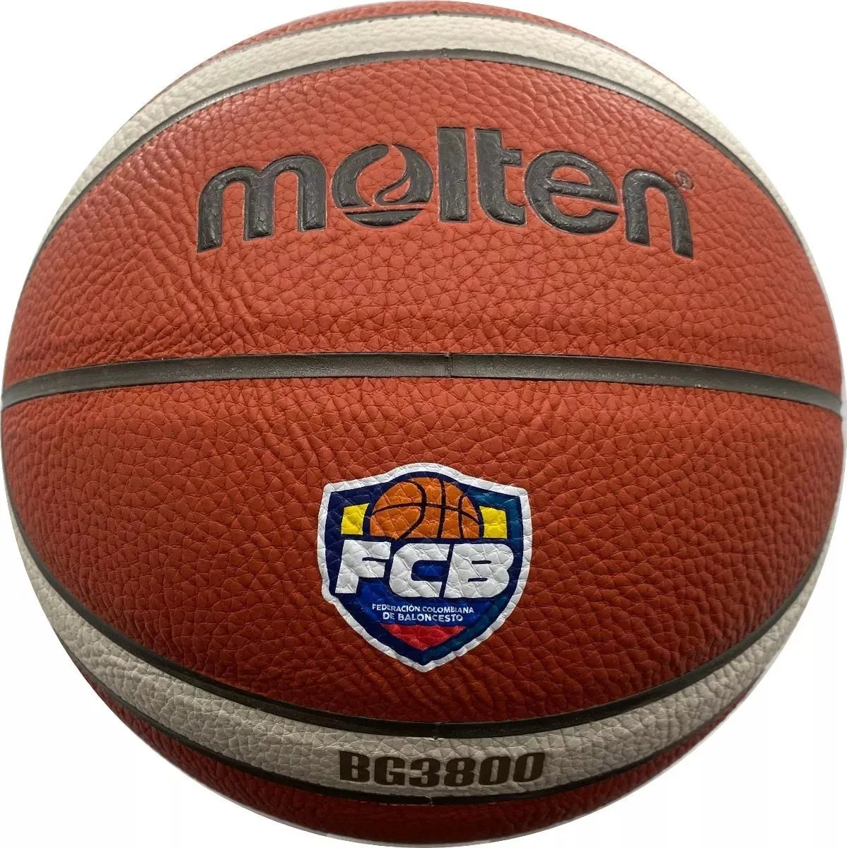 Balón Baloncesto Molten  #7 B7G3800 Profesional Cuero Fiba Approved