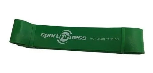 Banda Poder Verde Elastica Sportfitness 100/120lb Tensión