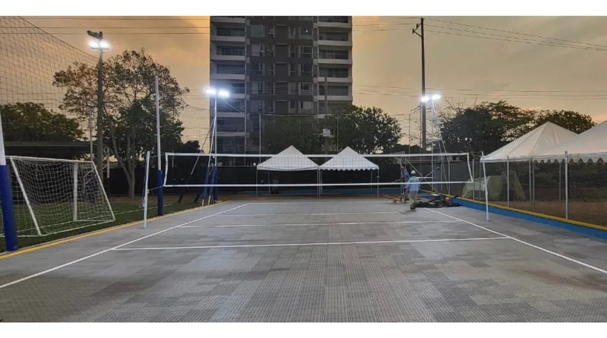 Postes Para Voleibol Parales Extraíbles Metalico 08 Piezas