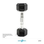 Pesas Mancuernas Hexagonales Sportfitness 2 Kg Juego X 2 Gym Color Negra