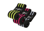 Bandas Planas Set X 3 Sportfitness Elásticas Cerradas Tela Color Rosado-Verde-Azul