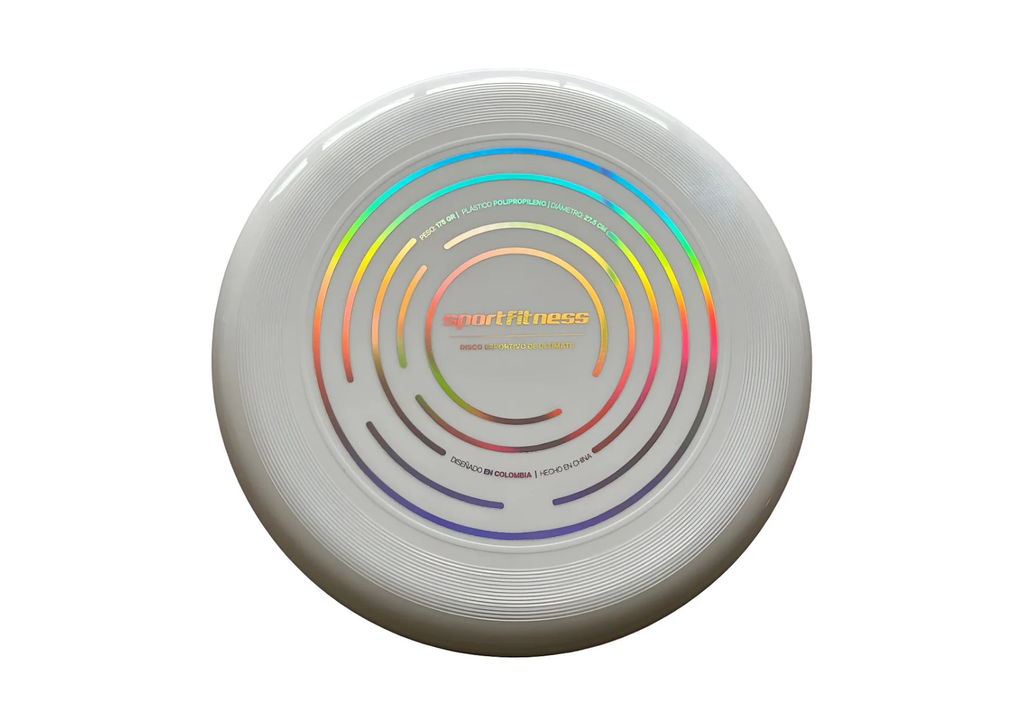 Frisbee Ultimate Profesional Sportfitness 175g – Disco Volador Deportivo Blanco