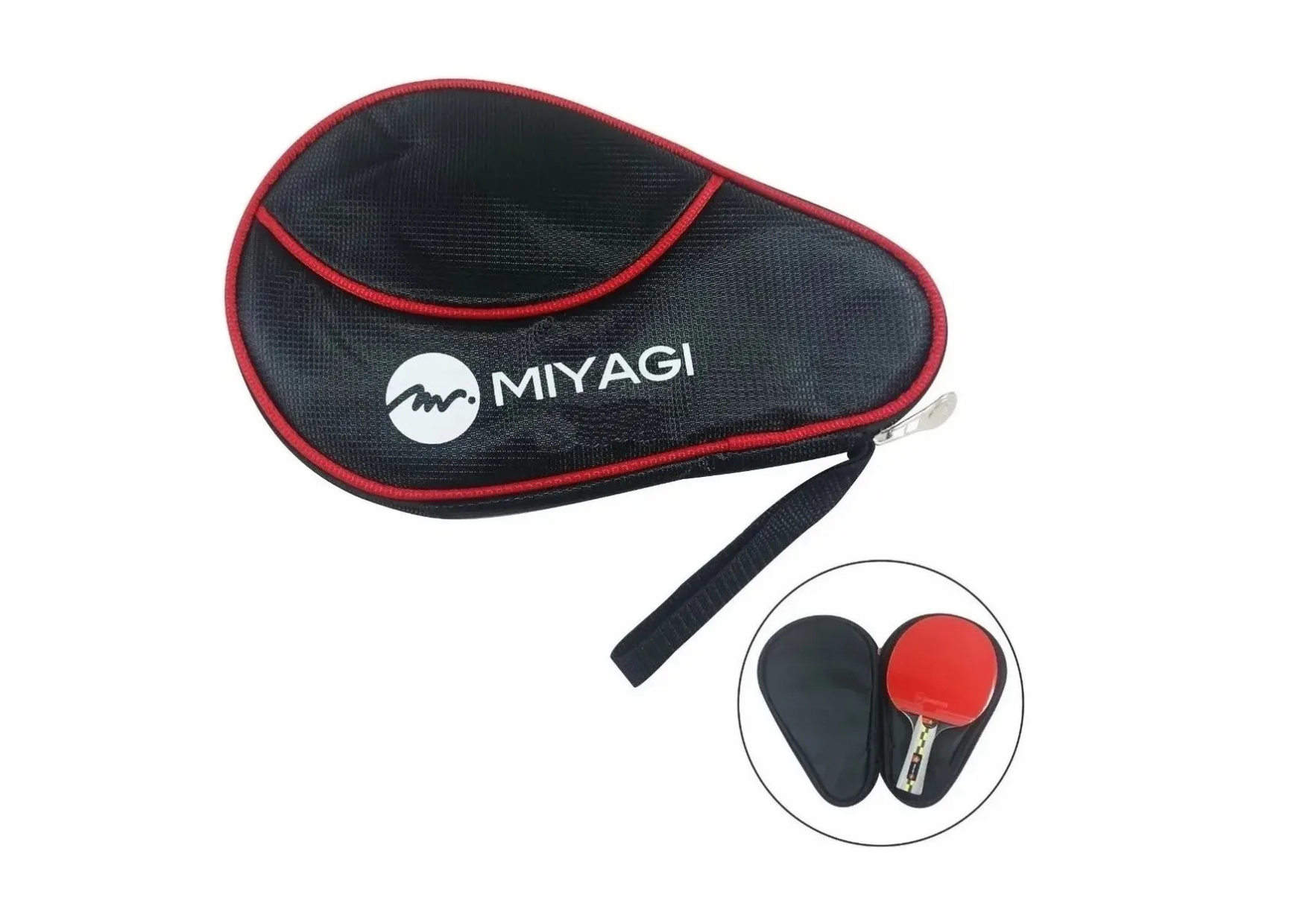 Estuche Forro Raqueta Ping Pong Tenis Mesa Miyagi Deporte