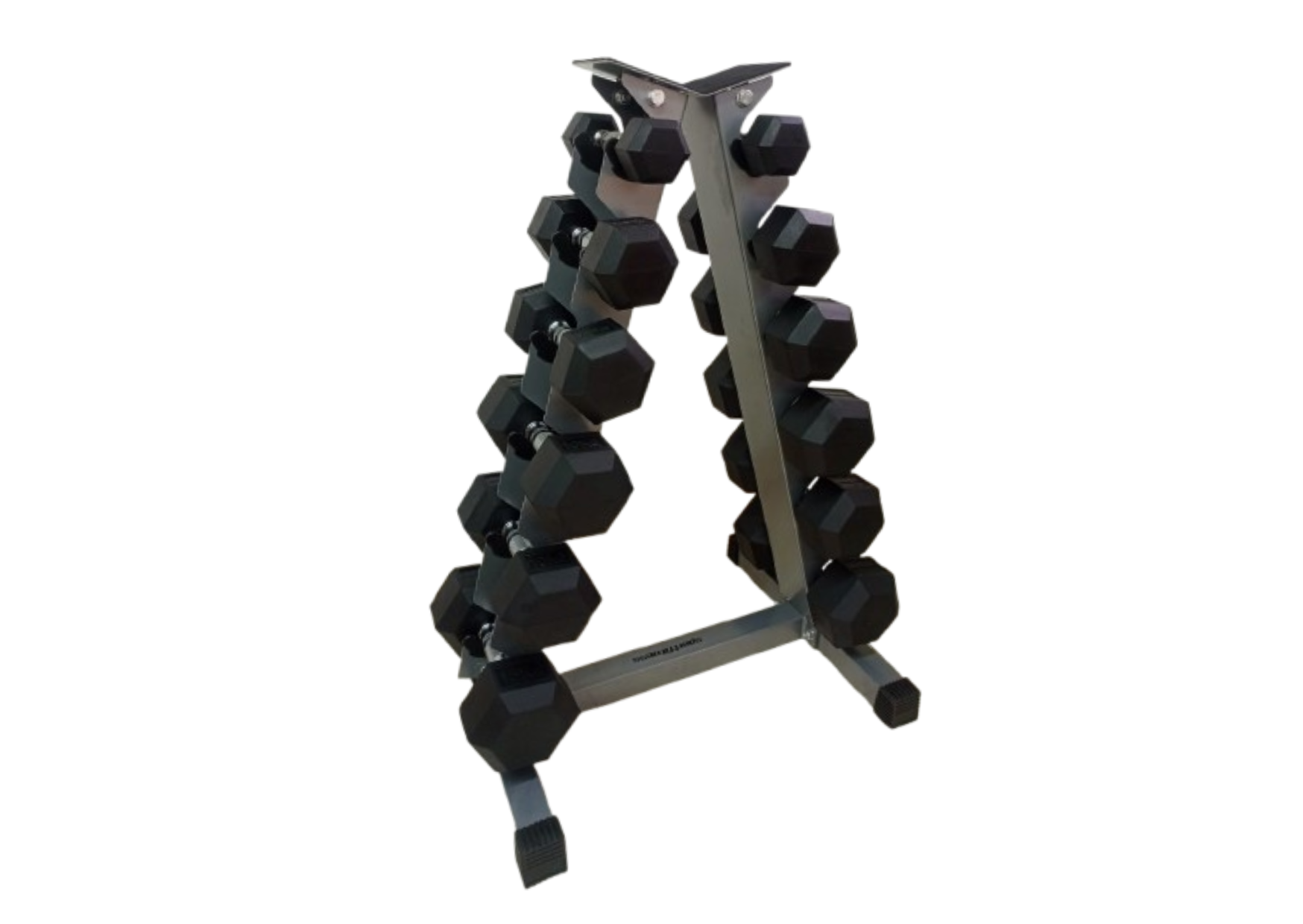 Pesas Mancuernas Hexagonal Set 6 Par + Rack Piramidal