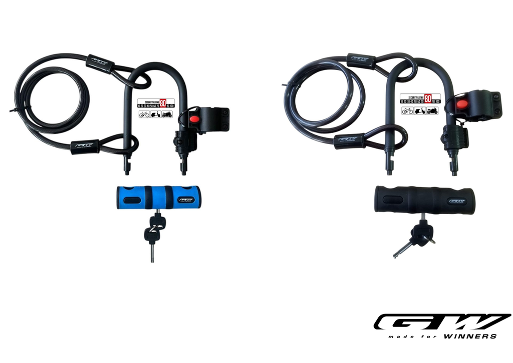 Candado Seguridad Set Guaya Gw U Lock Bicicleta + Cable de seguridad