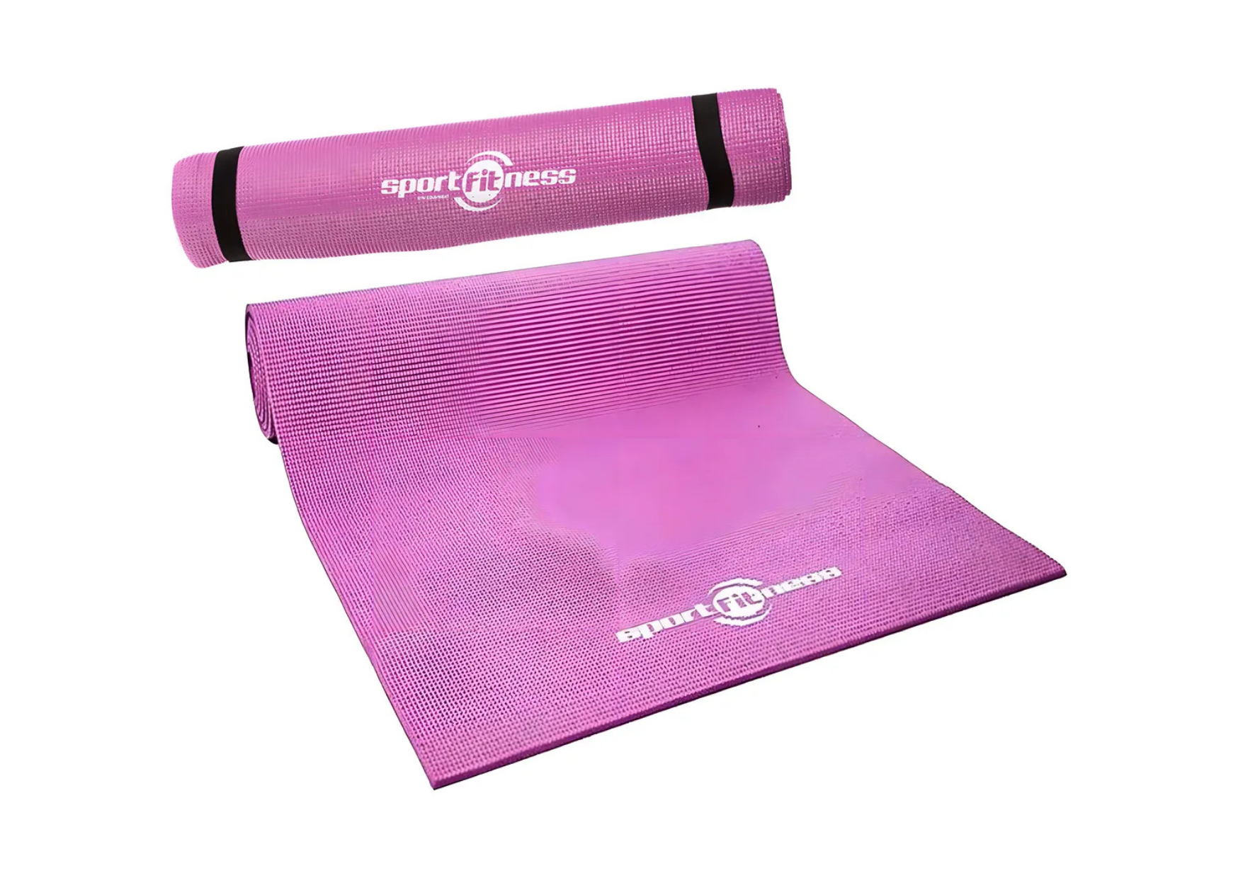 Colchoneta Yoga Pilates Sportfitness 6 mm Antideslizante PVC 173 x 61 cm