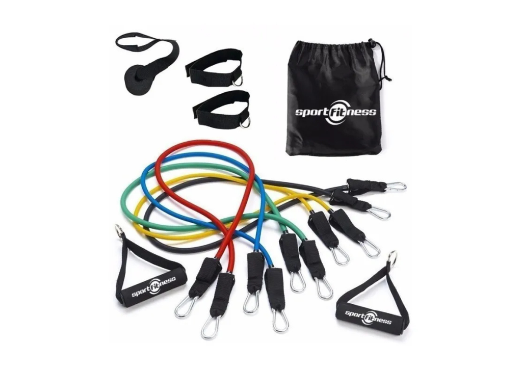 Bandas Elasticas Kit Teratubos Sportfitness Set X5 Ejercicio